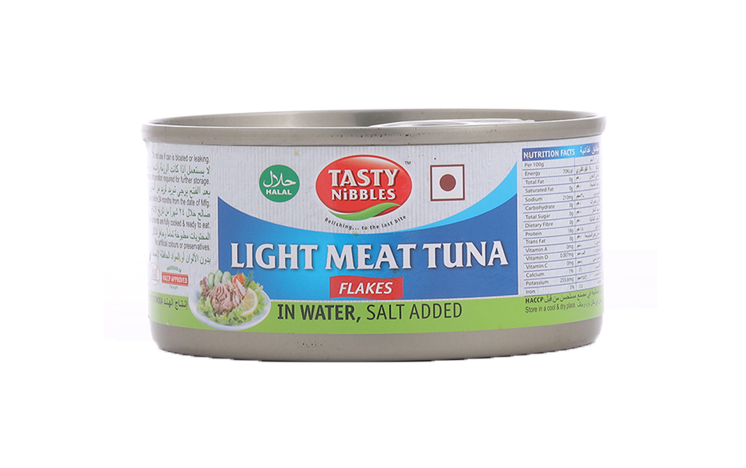 Tasty Nibbles Light Meat Tuna Flakes   Tin  185 grams